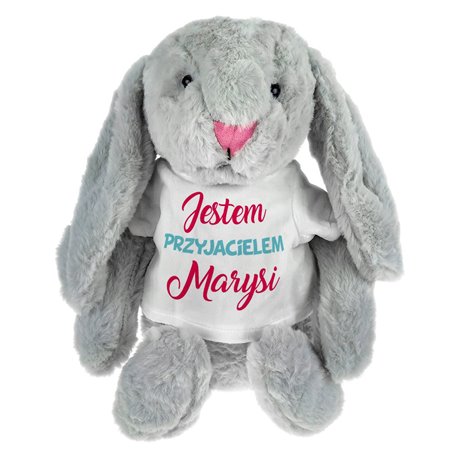 Królik przyjaciel - maskotka ok. 39 cm - podaj imię dziecka..