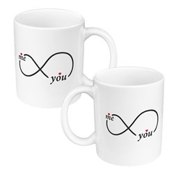 Zestaw kubków 330 ml kolorowe w pudełku - dla pary z... 2