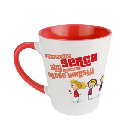 Kubek latte dla nauczyciela - "Potrzeba wielkiego serca...".