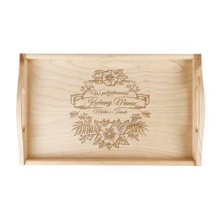 Taca z grawerem specjalnie dla mamy.