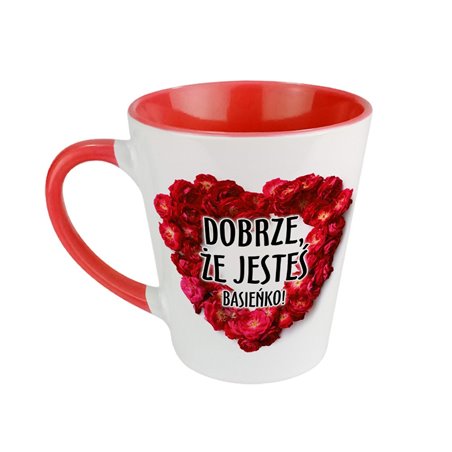 Super kubek latte dla przyjaciółki czy bliskiej osoby "Dobrze, że jesteś".