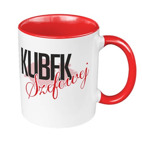 Kubek 330 ml kolorowy dla szefowej.
