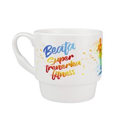 Kubek 300 ml dla instruktorki fitness.