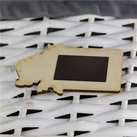 Drewniane magnesy na lodówkę - podziękowania dla gości - komunia - aniołek 2.