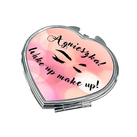 Lusterko z imieniem - Agnieszka - Wake up make up! - zmień imię-różne kształty.