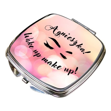 Lusterko z imieniem - Agnieszka - Wake up make up! - zmień imię-różne kształty.