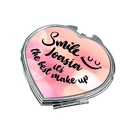 Lusterko z imieniem - Smile Joasia it's the best make up- zmień imię- różne kształty.