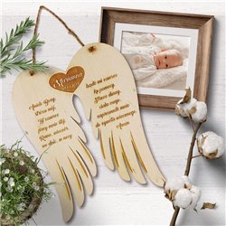 Pamiątka chrztu świętego - skrzydła z modlitwą. 2