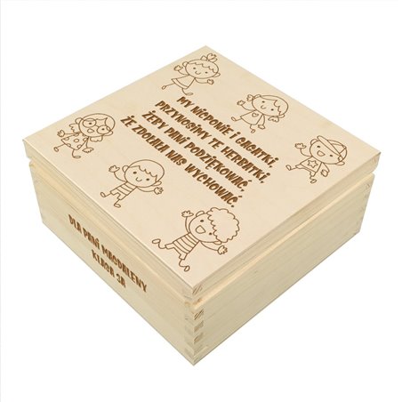 Zabawna herbaciarka z grawerem 2 - podziękowanie na dzień nauczyciela.