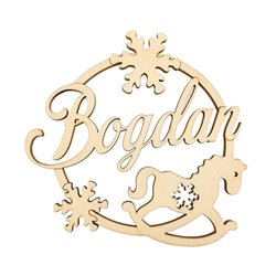 Eko bombki na choinkę z imieniem - różne wzory. 2