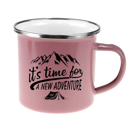 Kubek emaliowany dla miłośnika gór - it's time for a new adventure.