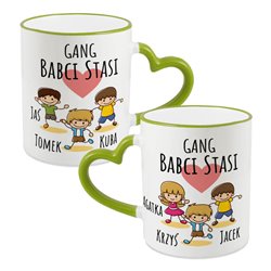 Kubek dla babci - Gang babci Stasi - uchwyt serce. 2
