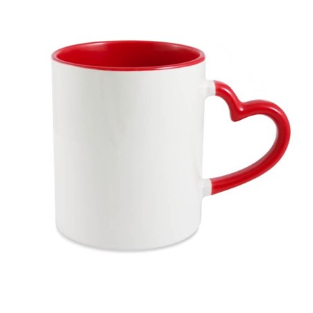 Kubek na dzień babci i dziadka - Gang babci i dziadka - uchwyt serce.