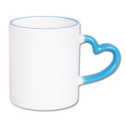 Kubek na dzień dziadka - Król dziadziuś pierwszy - uchwyt serce. 2