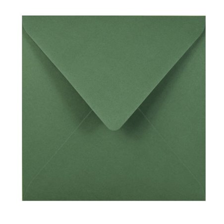 Koperta kwadrat - butelkowa zieleń.