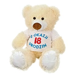 Miś duży na 18 urodziny dla siostry - dwustronny nadruk. 2