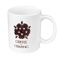 Kubek 330 ml kolorowy dla miłośnika Gry o tron - Coffee is coming- różne wzory. 2