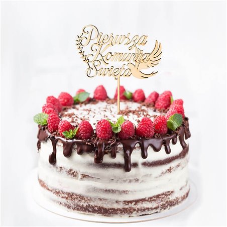 Topper na tort bez personalizacji- na komunię świętą.