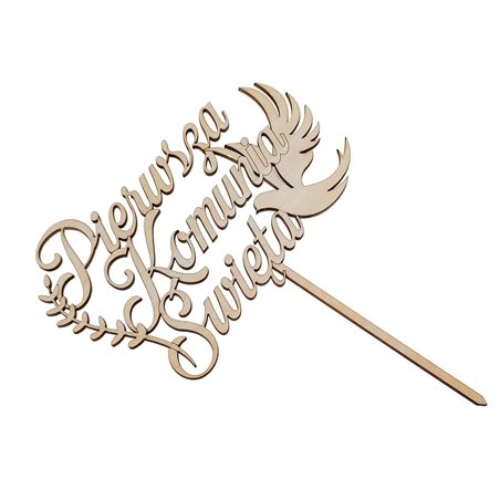 Topper na tort bez personalizacji- na komunię świętą.