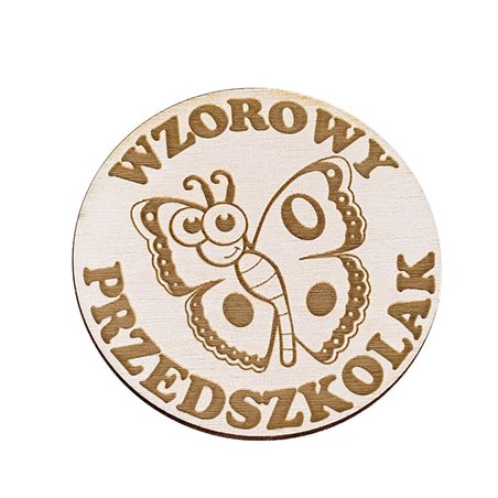 Magnes, pamiątka na zakończenie przedszkola lub też na pasowanie na przedszkolaka.