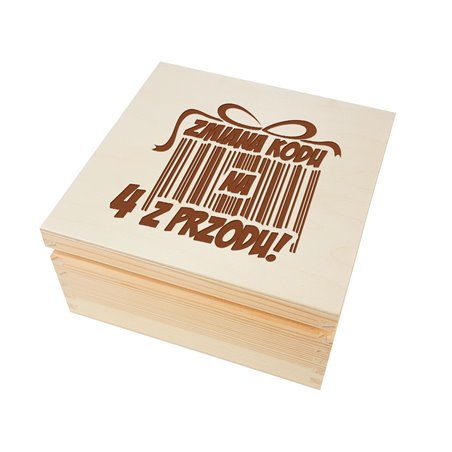 Zabawna skrzynka na urodziny.