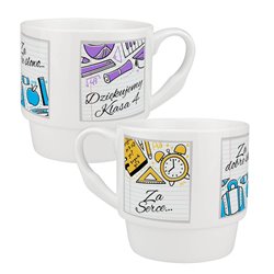 Podziękowania dla nauczyciela - Kubek 300 ml z personalizacją.