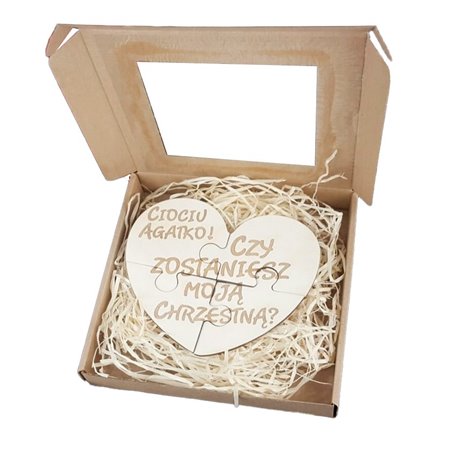 Serduszko - prośba o zostanie chrzestnym.