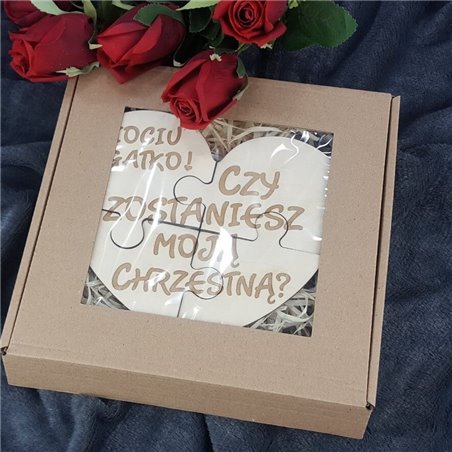 Serduszko - prośba o zostanie chrzestnym.