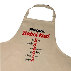 Fartuch z nadrukiem specjalnie na dzień babci - zmień imię. 2