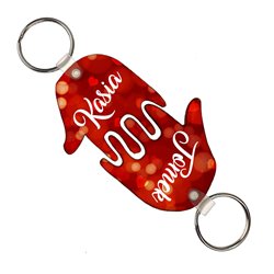 Komplet breloków splecione ręce dla zakochanych na Walentynki, rocznicę.