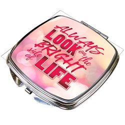 Lusterko "Always look on the bright side of life" - różne kształty.