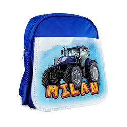 Plecak dla przedszkolaka - niebieski, bądź czarny- Traktor z imieniem - różne wzory- . 2