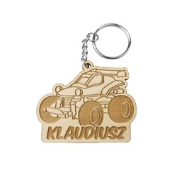 Brelok na dzień chłopaka - buggy - z imieniem.