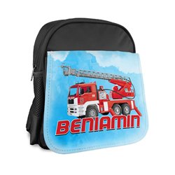 Plecak dla przedszkolaka - Straż pożarna z imieniem-różne kolory.