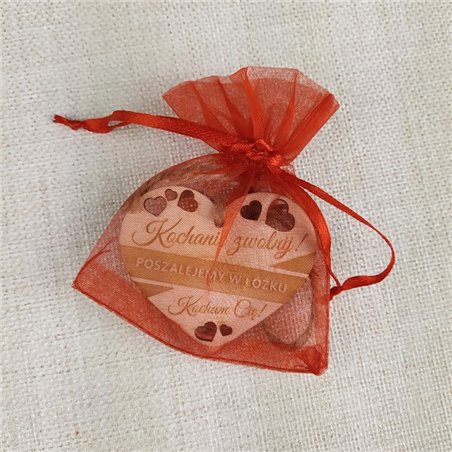 Brelok serce grawerowany - Tato! Nie szalej! Czekamy w domu.