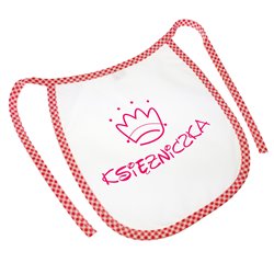 Śliniak z nadrukiem "Księżniczka" to wspaniały pomysł na dodatek do prezentu z okazji narodzin, chrzcin lub innej okazji. 2