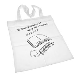 Super torba na zakupy z długimi uszami -  " Najlepszy nauczyciel uczy nie z książek, ale z serca."