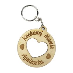 Brelok dla mamy - Kochanej mamie - z imieniem.