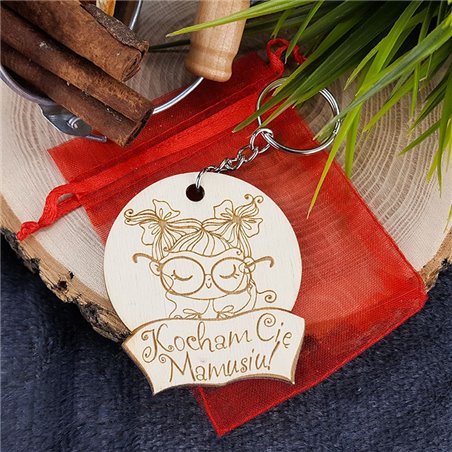 Brelok dla mamy - Kocham Cię mamusiu - różne wzory.
