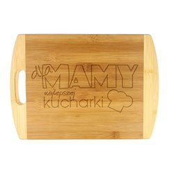 Deska do krojenia, bambusowa z grawerem "Najlepsza Kucharka"  - super prezent na dzień mamy.