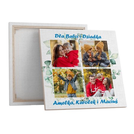 Obraz na płótnie Canvas dla Dziadków- ramka z Twoimi zdjęciami.