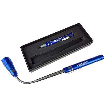 Personalizowany zestaw narzędzi, latarka teleskopowa latarka 3 LED, śrubokręt 8 elementów w ozdobnym pudełku.