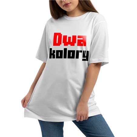 Koszulka (UNISEX) z Twoim tekstem (dwa kolory tekstu).