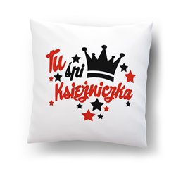 Poduszka z grafiką "Królewska Rodzina". - na każdą okazję, rozm.  40 x 40cm, mikrofibra .
