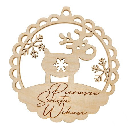 Personalizowane bombki na choinkę - różne wzory.