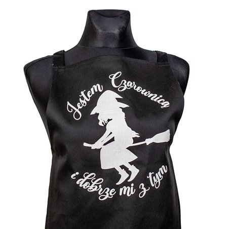 Fartuch (fartuszek) z nadrukiem "Jestem Czarownicą".