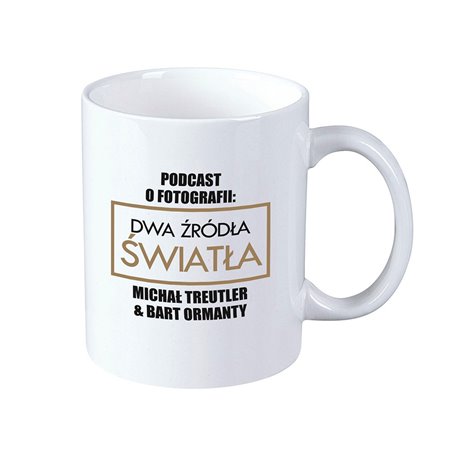 Kubek 330 ml biały z kolekcji "Dwa źródła światła" - wzór 2.