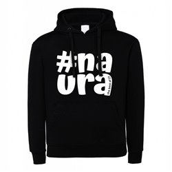 Bluza z kapturem dla młodzieży z napisem naura (unisex).