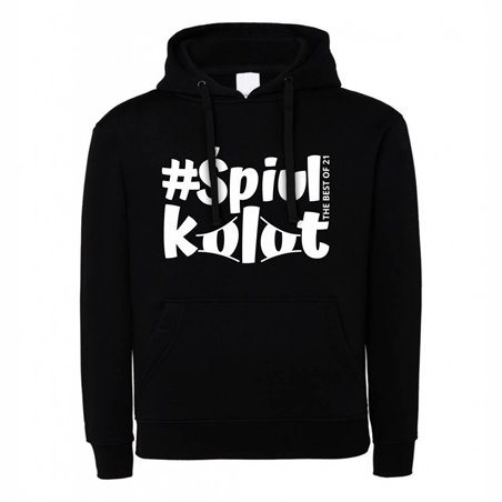 Bluza z kapturem dla młodzieży z napisem śpiulkolot (unisex).