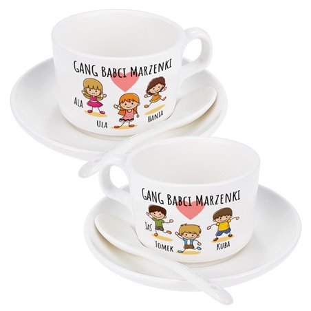 Filiżanka dla babci- Gang Babci - zmień imiona - wzór 1.